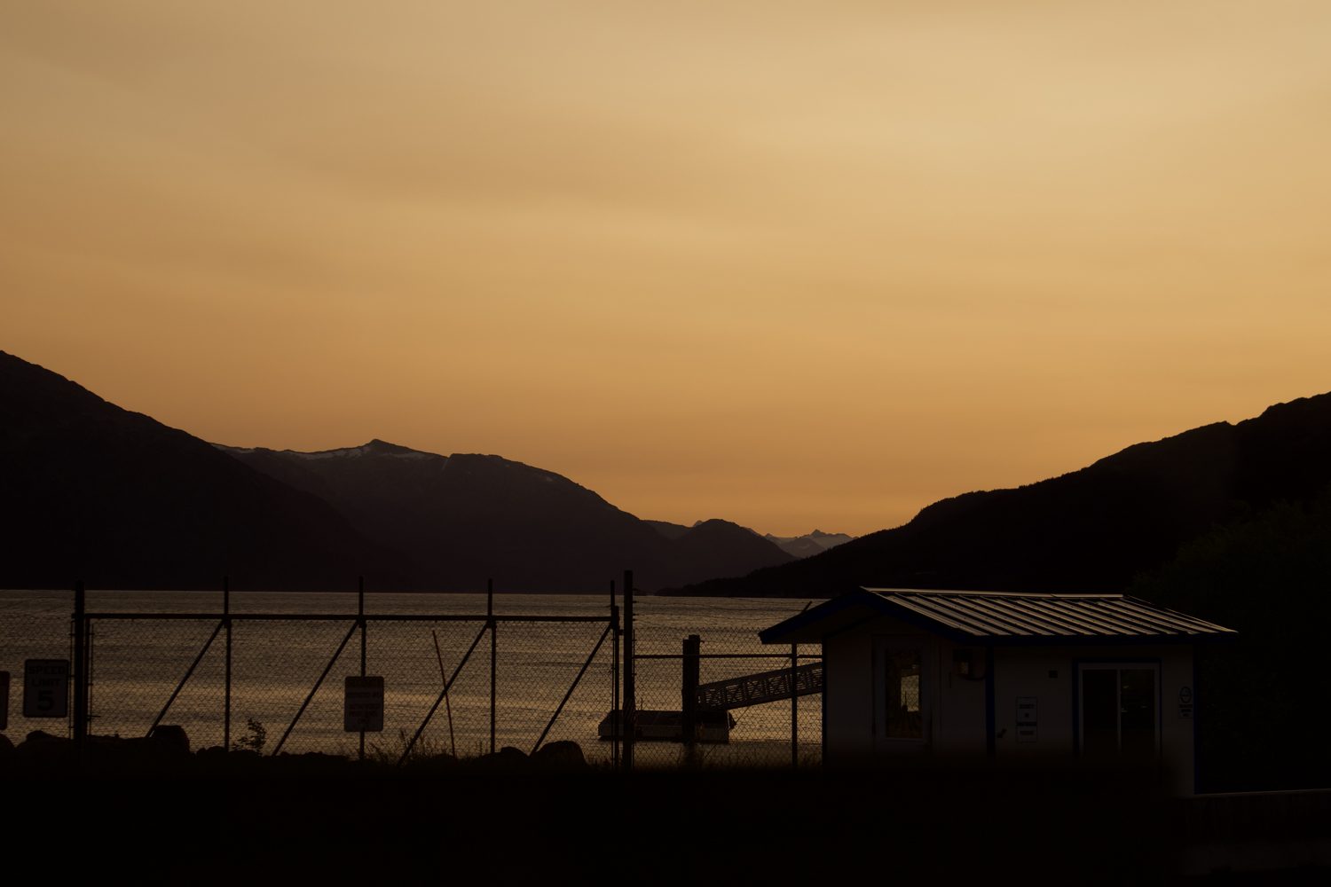 Last light on the water