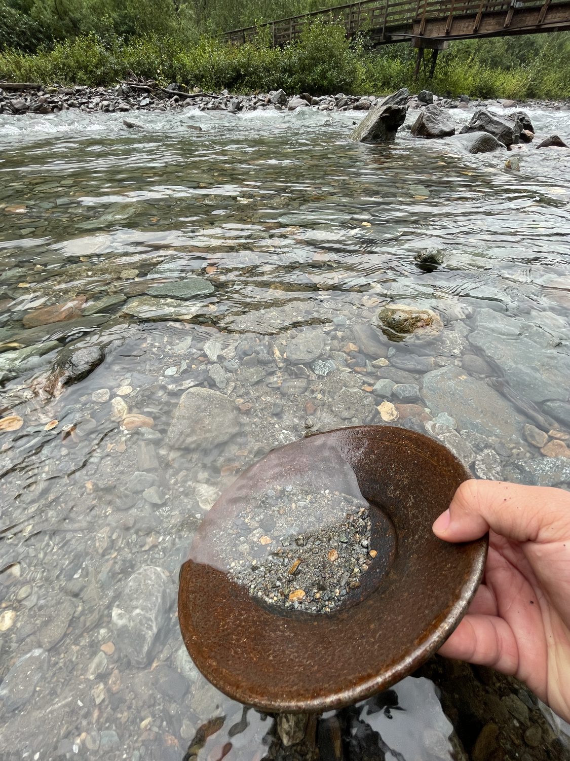 Panning the creek