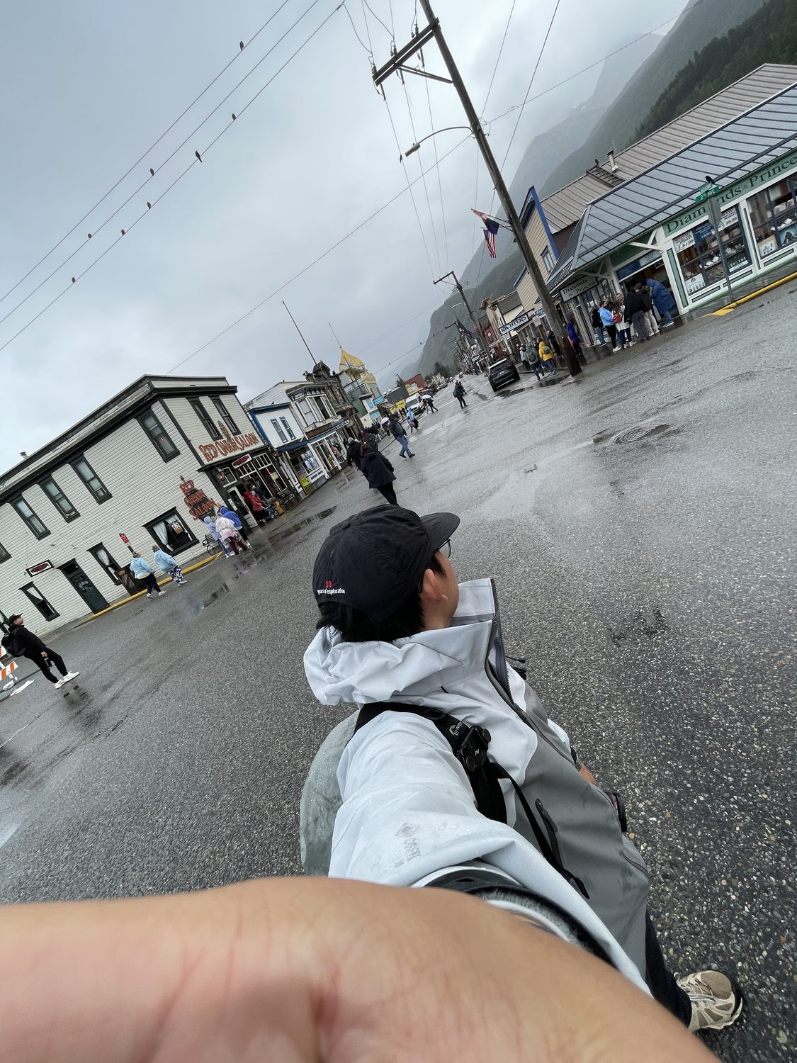 Main street, in the rain
