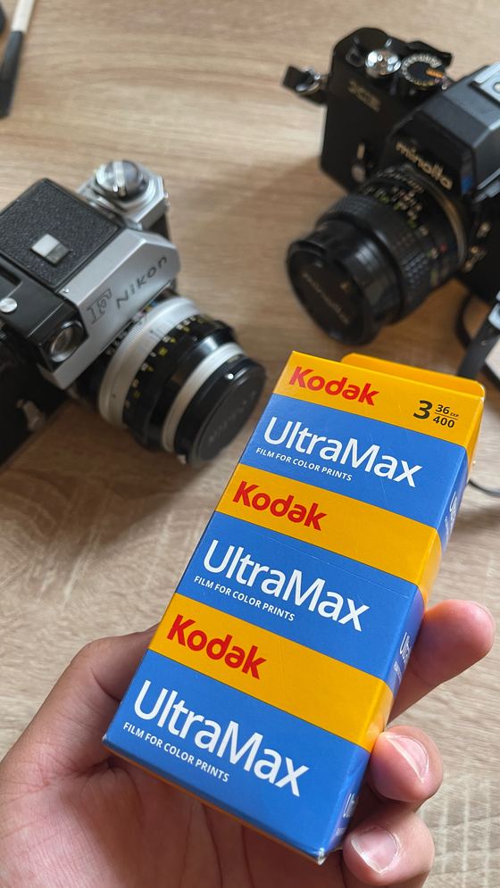 Film cameras and Kodak stock