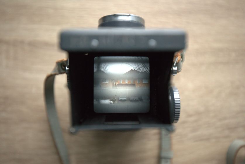 Waist-level viewfinder view
