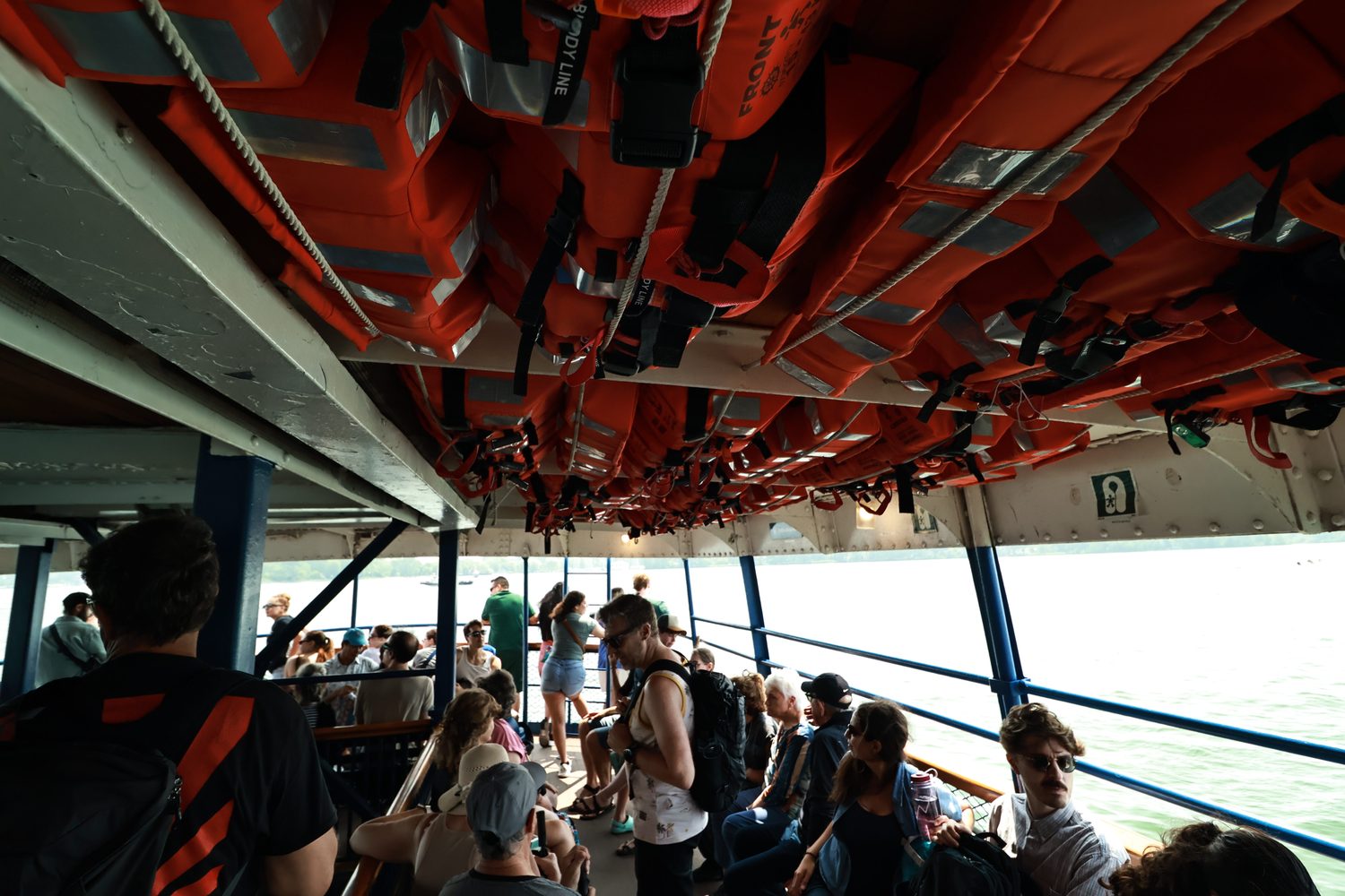 Life jackets overhead