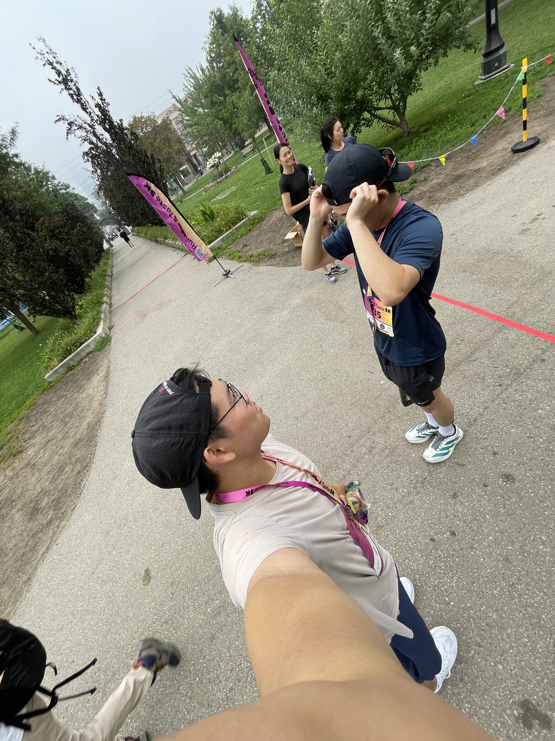 Post-race, still breathing